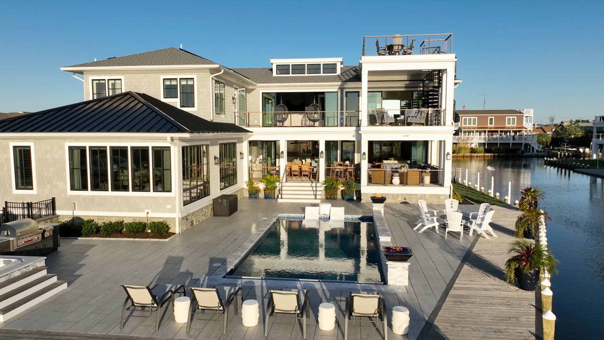 View of Custom Waterfront Home Designs South Beach Homes: Where Quality Meets